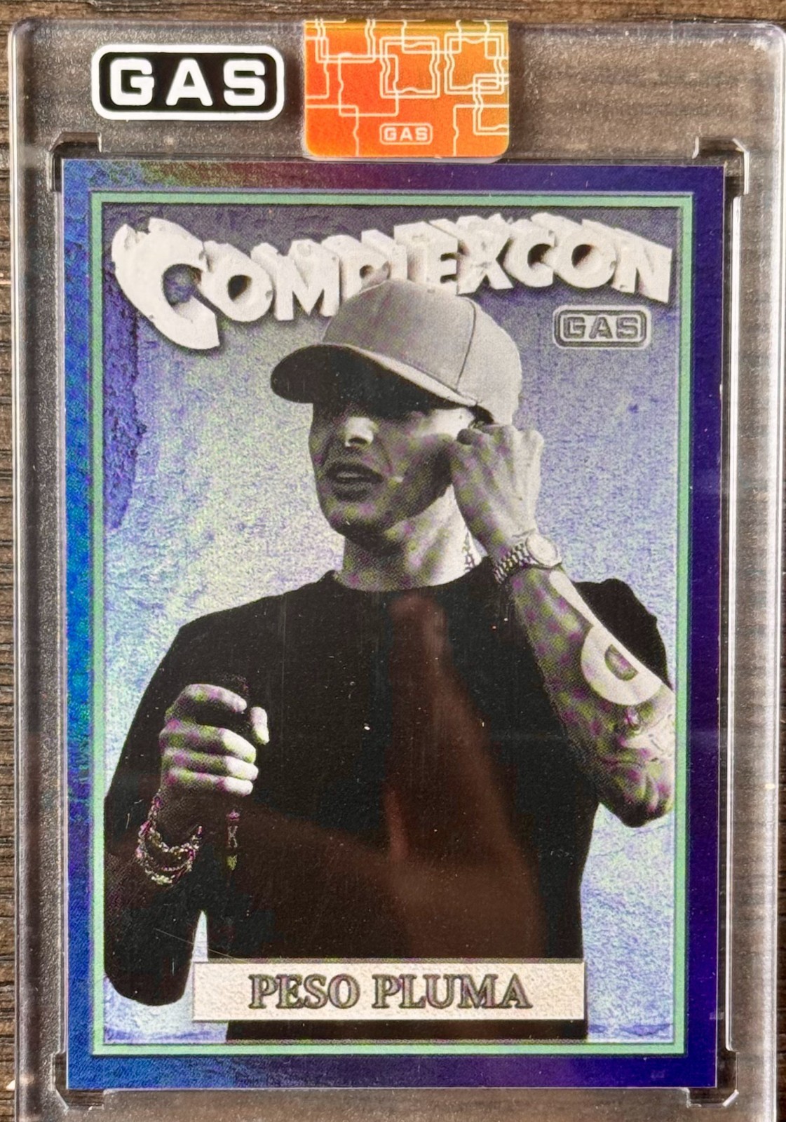Peso Pluma 2025 GAS Trading Cards Complexcon PP-1 Blue Foil Rookie RC 1/15