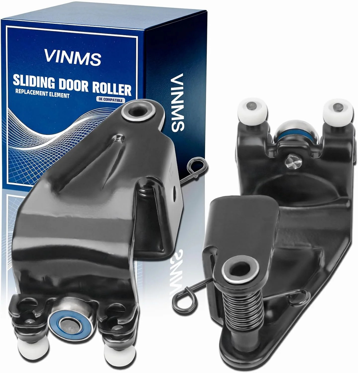 Center Mount Sliding Door Rollers Pair Left Right For 2005-2010 Honda Odyssey