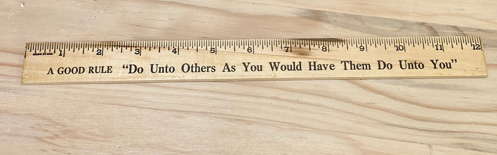 Vintage Coca Cola Wood Ruler 