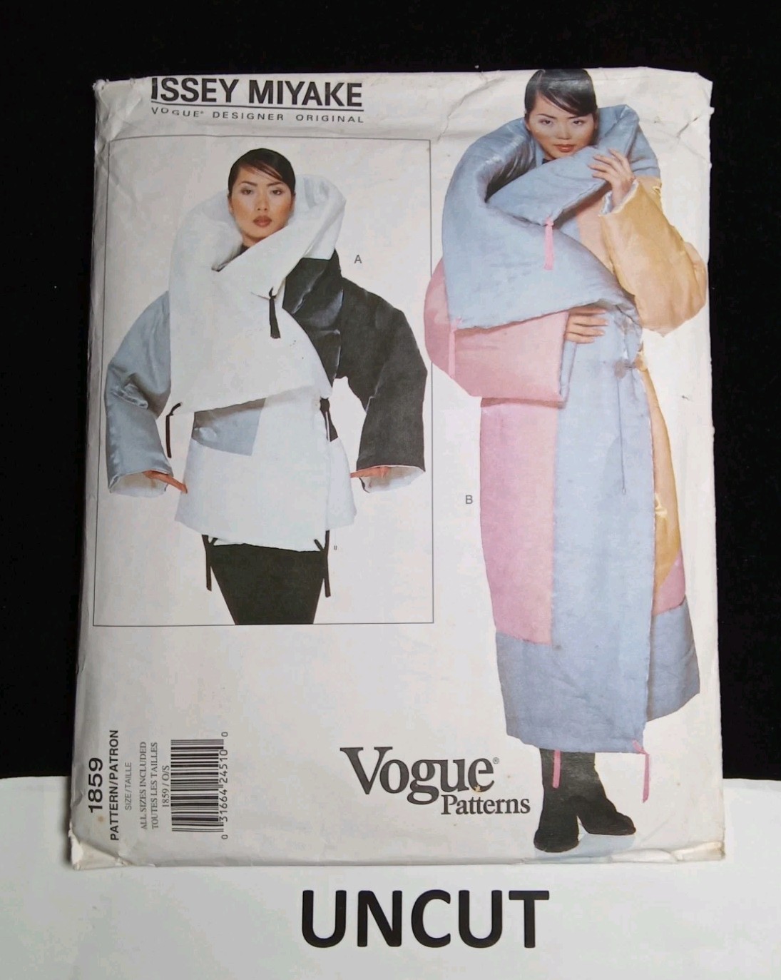 VOGUE 1859 Pattern Designer Original Issey Miyake Futon Coat All Sizes FF UNCUT VOGUE 1859 Pattern Designer Original Issey Miyake Futon Coat All Sizes FF UNCUT