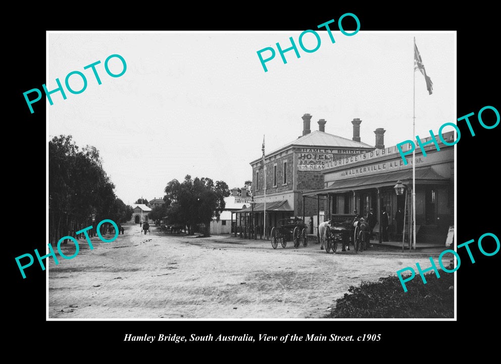 Hamley Bridge South Australia View Of Main Street 1905 Old Large Historic Photo