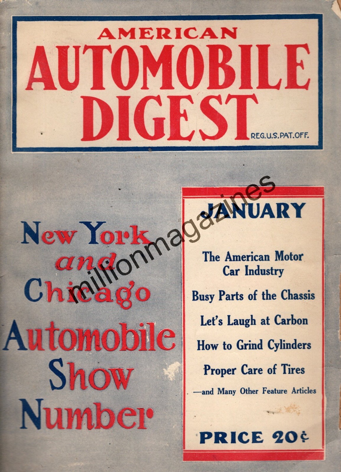 1922 Automobile Digest January - Auto show Number - Ruggles truck; Earl, Maibohm