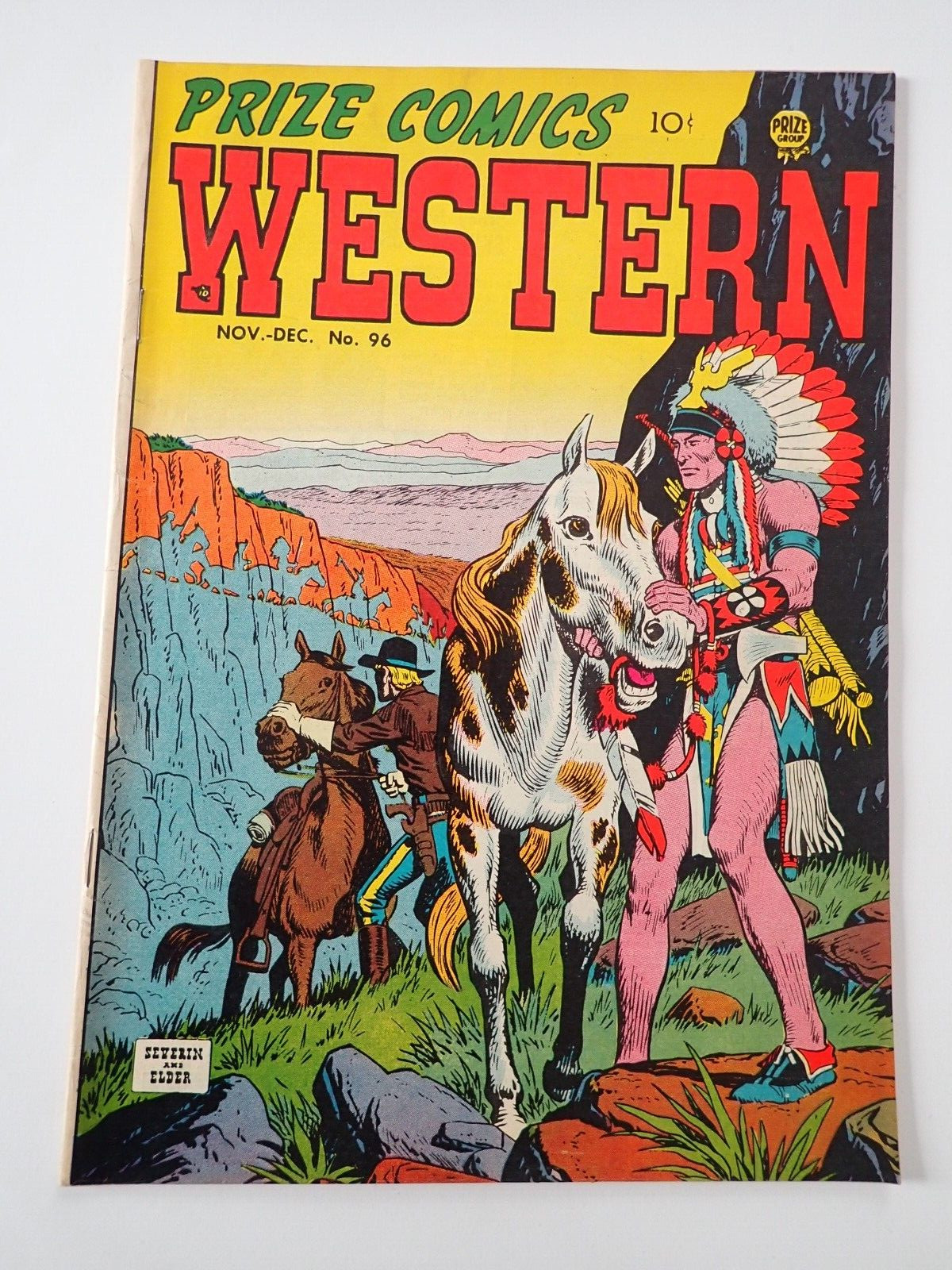 1952 Prize Comics Western # 96 Golden Age Prize Publishing Comics Very Nice 