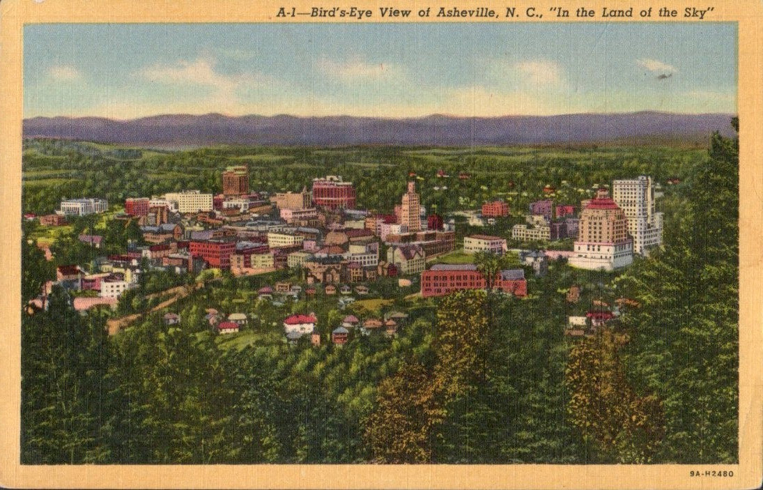 Bird\'s Eye View of Asheville NC \