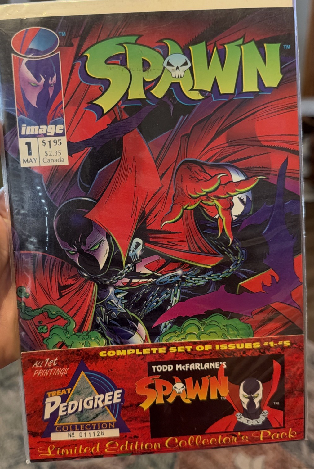 Spawn 1-5 Limited Edition Collector's Pack Pedigree Todd McFarlane 1st Printings