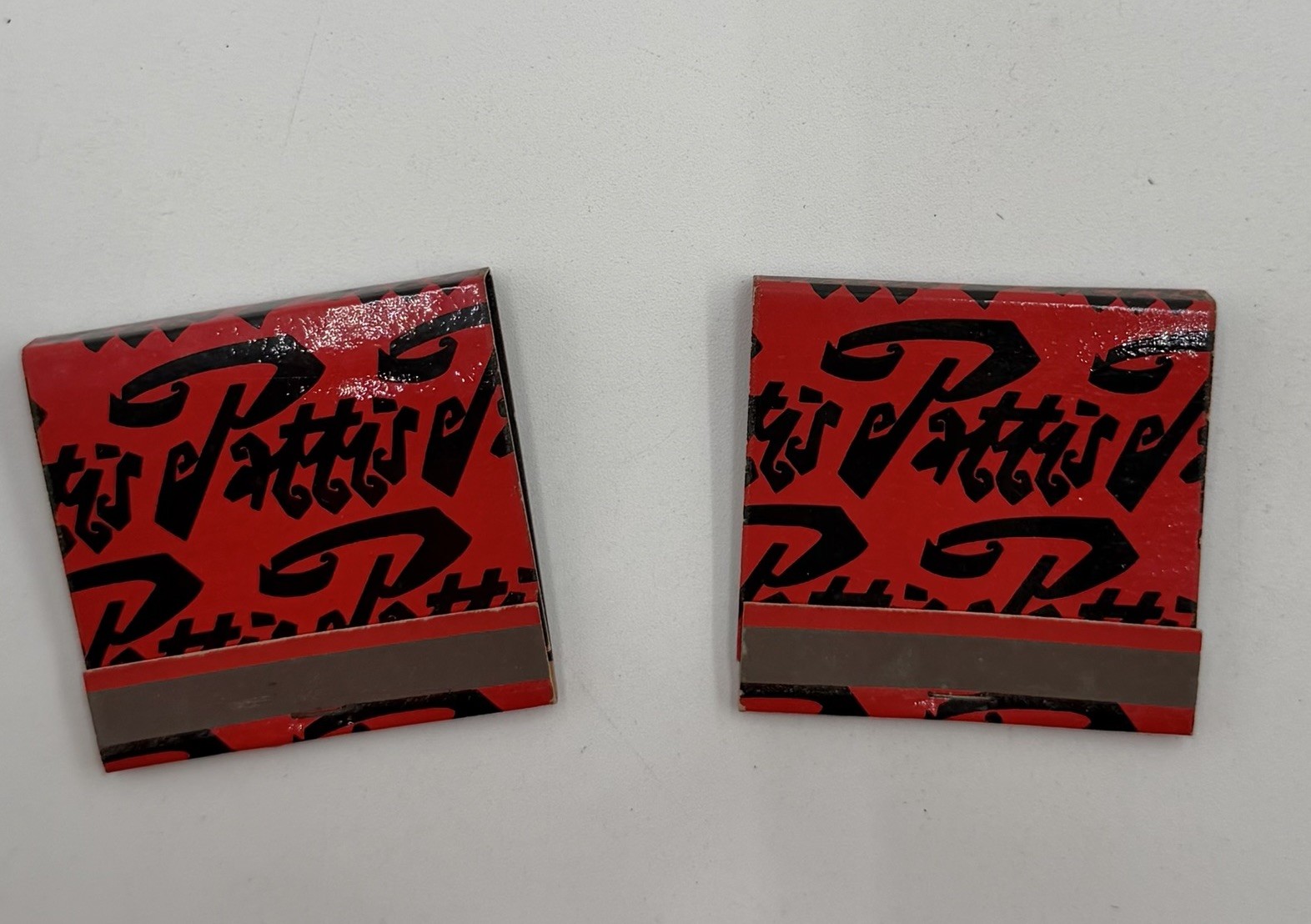 2 VTG Marchbooks Patti’s Houston Restaurant Front Strike Red/black Matches