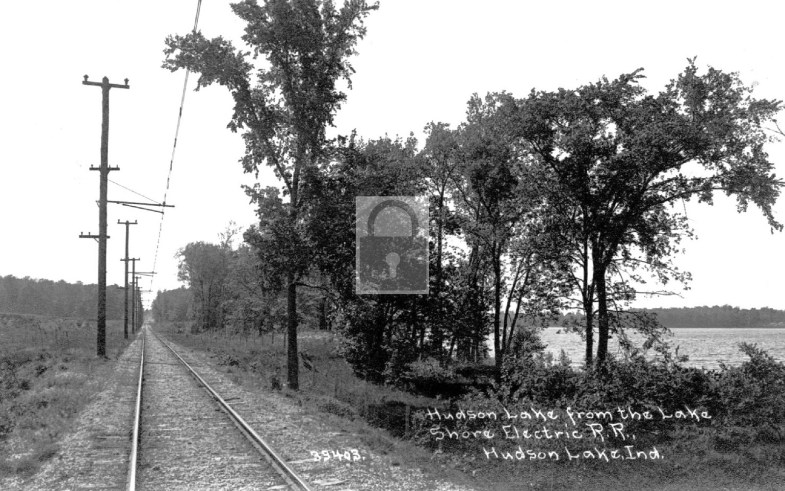 Lake Shore Electric Railroad Hudson Lake Indiana IN - Reprint