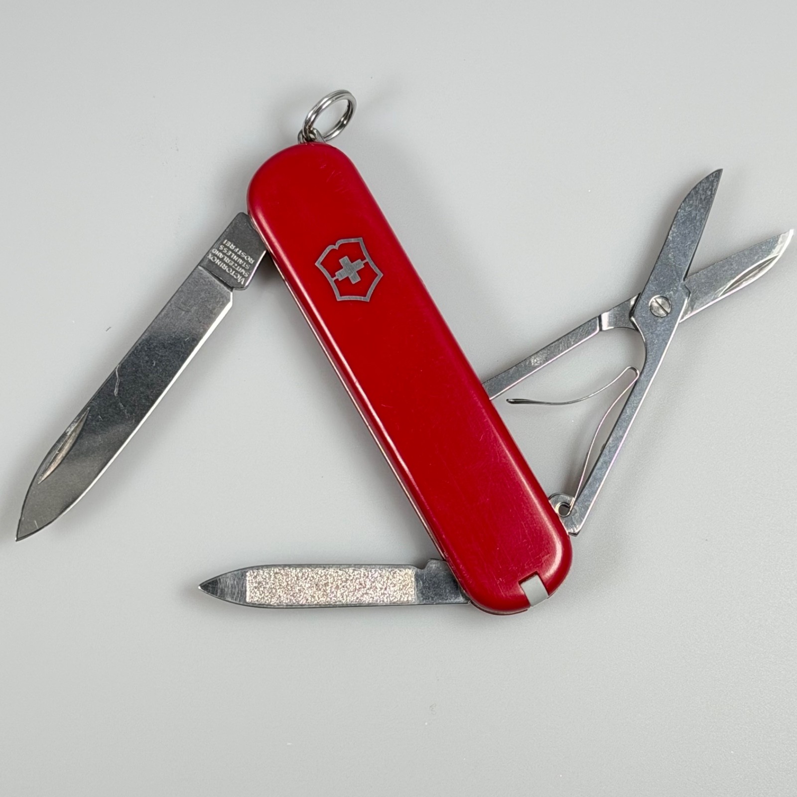 Victorinox Ambassador 74mm Swiss Army Knife Vintage Red Scissors Refreshed