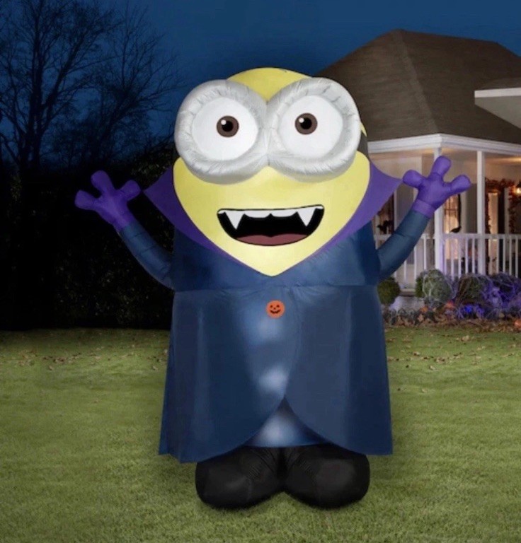 Gemmy 12ft Jerry Gone Batty Minion Airblown Halloween Inflatable (New In Box)