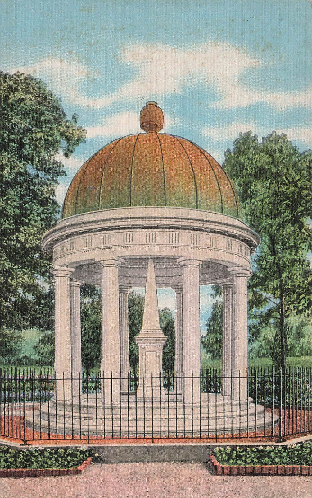 HERMITAGE HOME OF ANDREW JACKSON TOMB POSTCARD NASHVILLE TN TENNESSEE 1930s