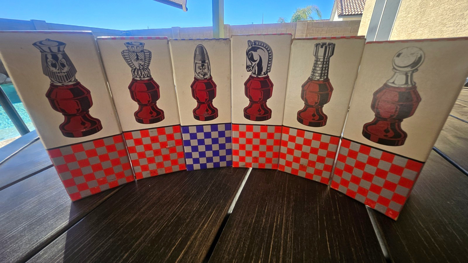 VTG NEW Avon Chess Pieces After Shave Cologne Lot of 6 3 fl oz Each w/ Boxes Set