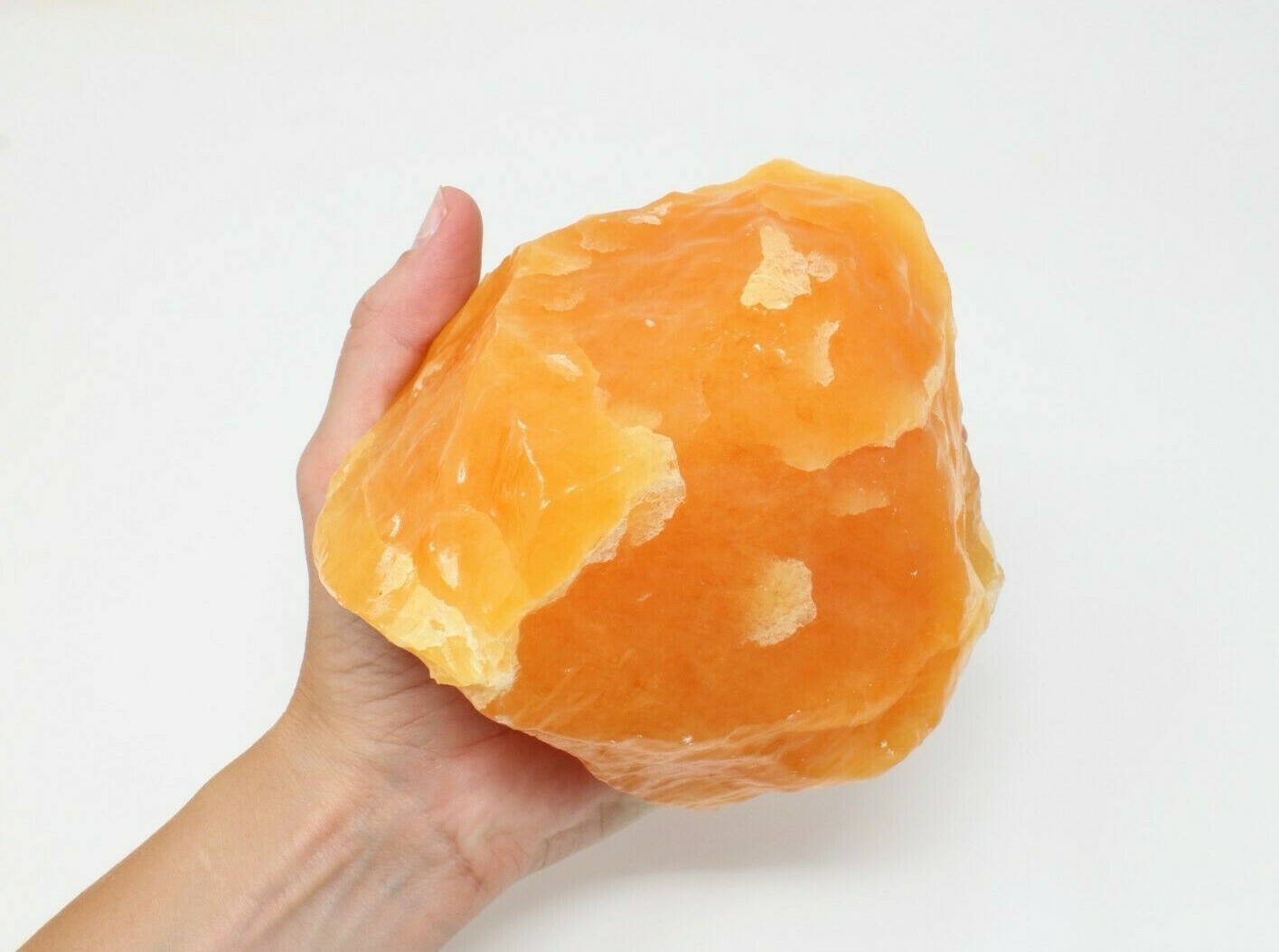 Yellow Calcite XL Rough Raw Chunk, Solar Plexus Chakra, High Grade A Quality