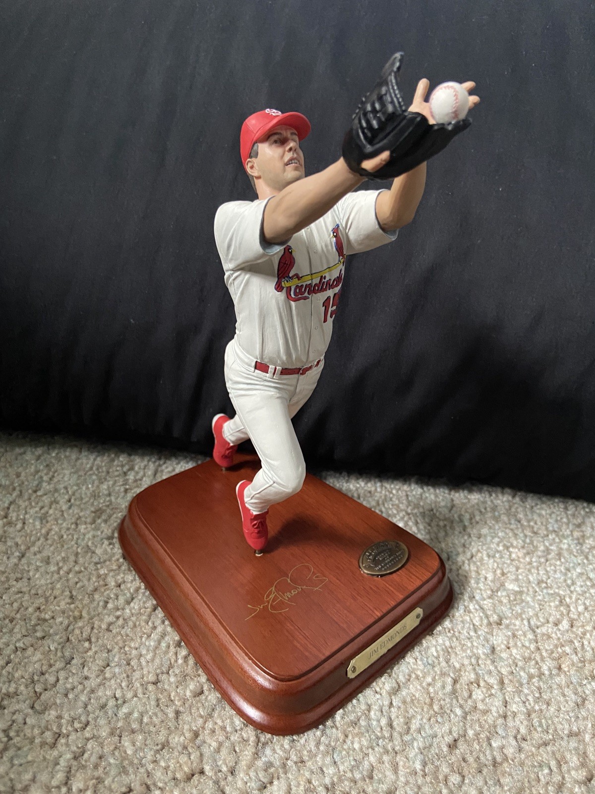 Rare Danbury Mint Jim Edmonds St. Louis Cardinals MLB Figurine Original Box COA
