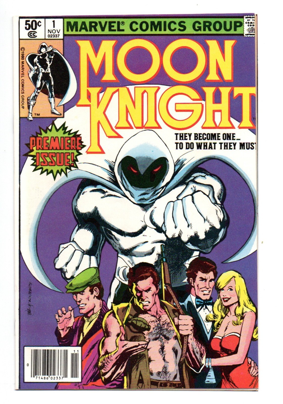 Moon Knight #1 Marvel 1980 1st appearance of Khonshu, Bushman Bronze age