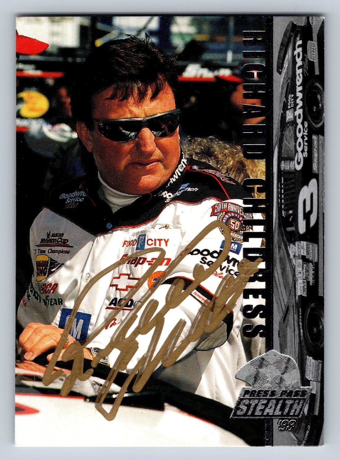 Richard Childress Autograph 1998 Press Pass Stealth NASCAR Card #3