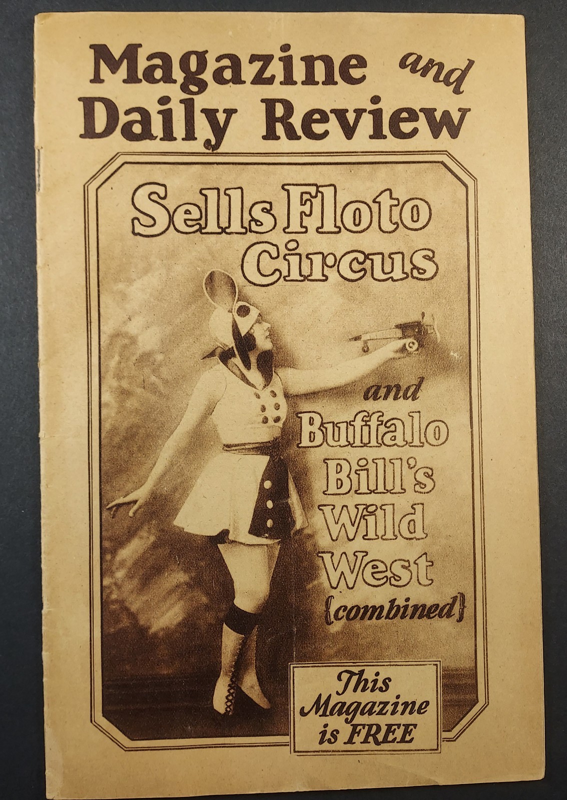 1928 Sells Floto Circus Buffalo Bills Wild West Magazine Daily Review Vintage