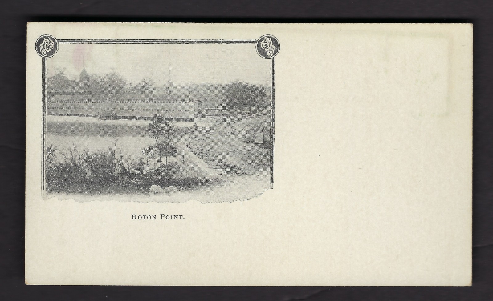 VINTAGE PRIVATE MAILING CARD of ROTON POINT HARBOR SOUTH NORWALK, CONNECTICUT