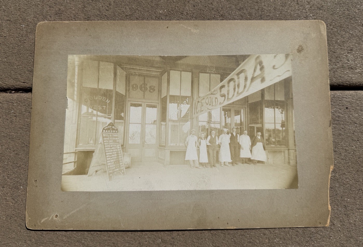 1900s Photograph Picture Golden West Bakery 7th Ave Oakland California
