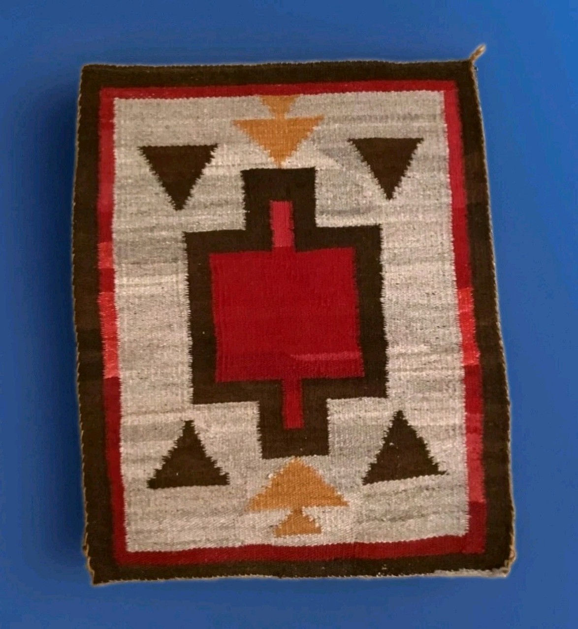 Navajo Rug Ganado Antique Native American Indian Blanket Hubbell Weaving 1915
