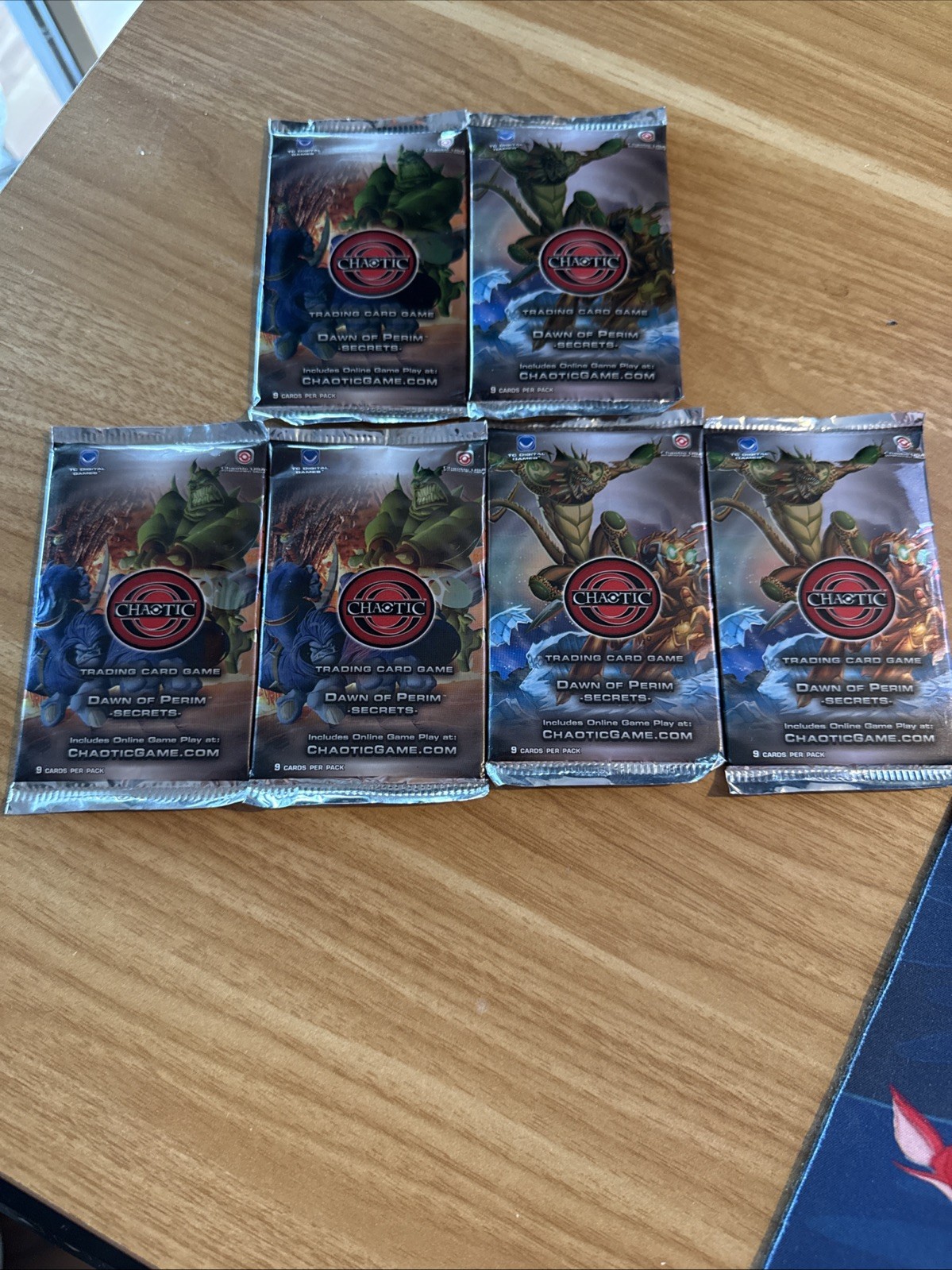 Chaotic DAWN OF PERIM SECRETS Unlimited Ed. - Factory Sealed 9 Card Booster Pack