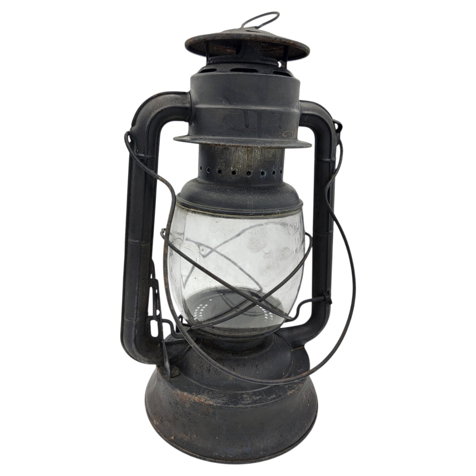 Vintage Dietz No. 2 D-Lite Kerosene Barn Railroad Lantern Antique Barn Light