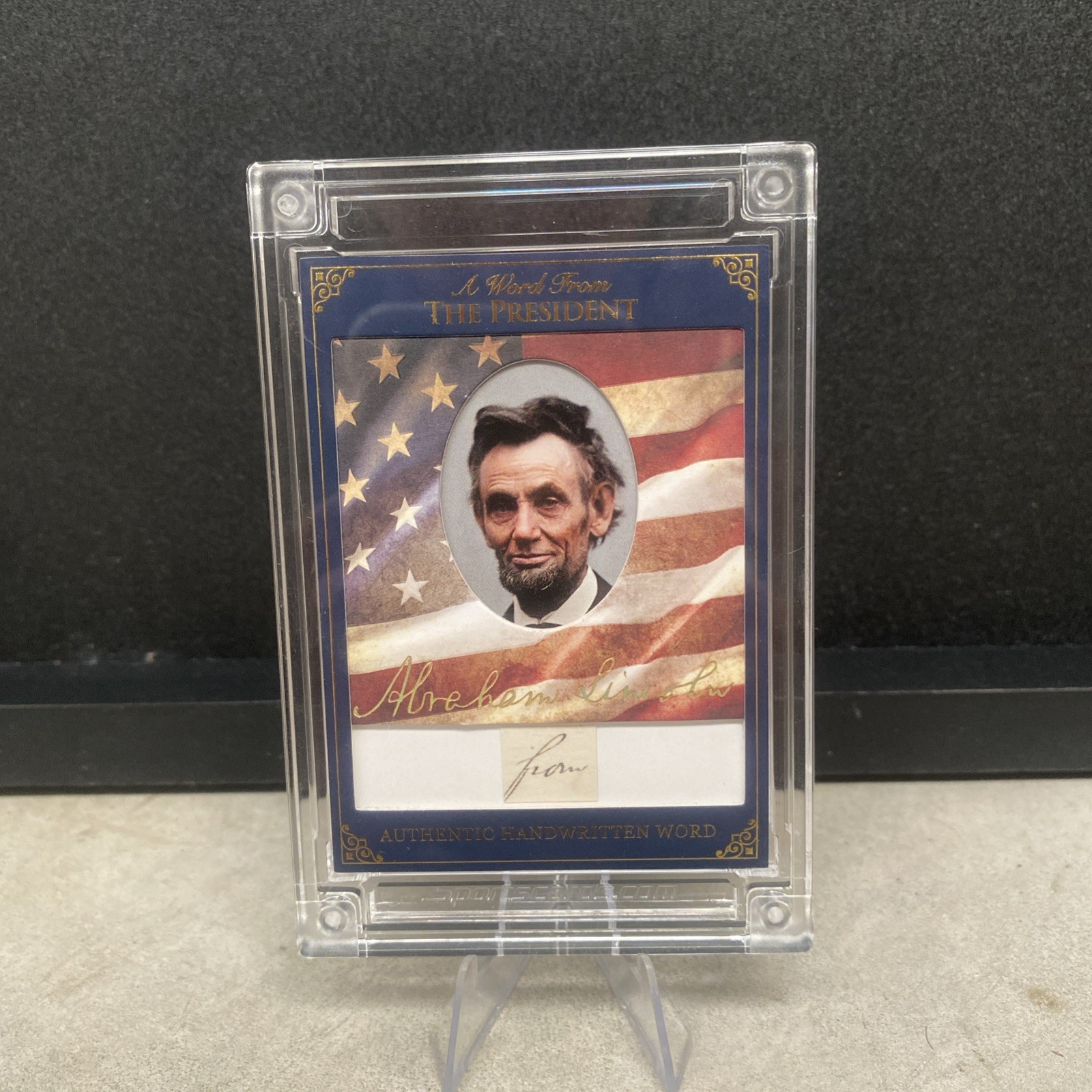 POTUS 2025 A Word From the President Abraham Lincoln Authentic Handwritten Word