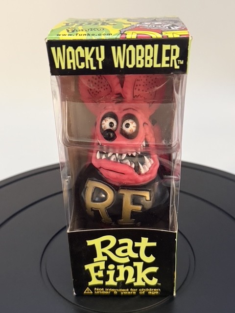 VRHTF Vtg NHRA Cool Original Rat Fink Roth Ed Big Daddy Bobblehead Wacky Wobbler