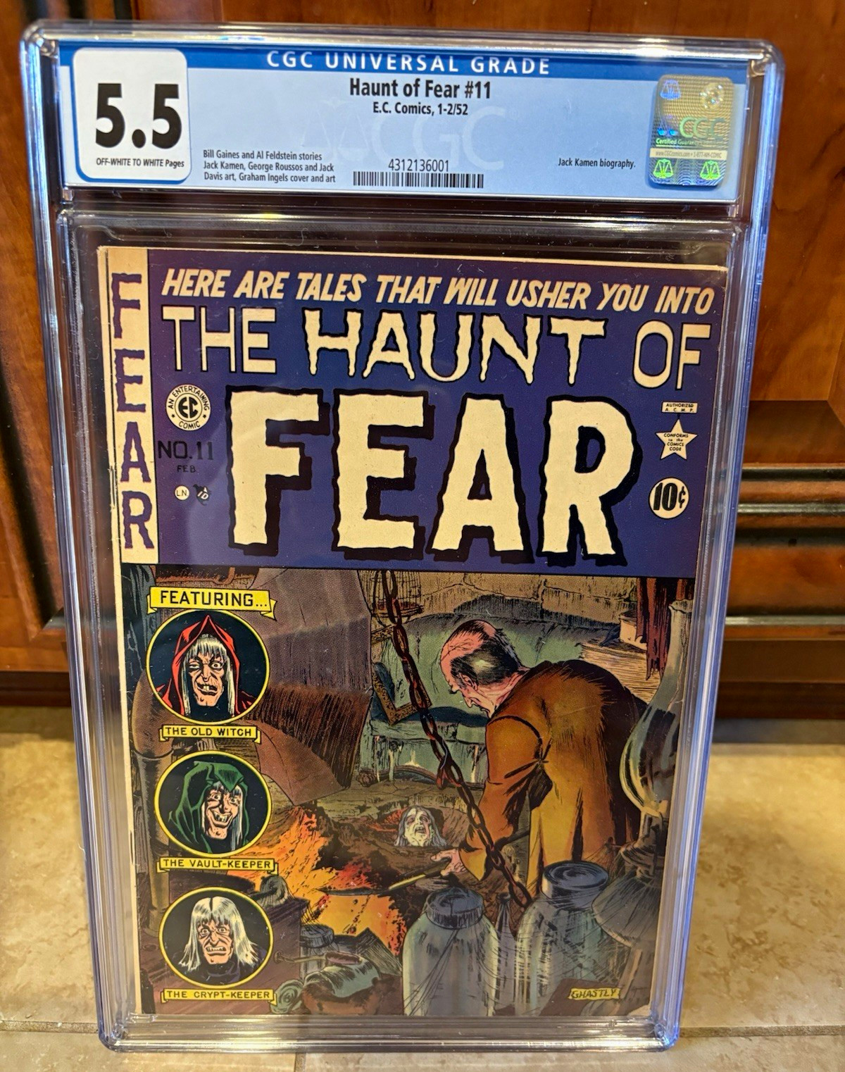 Haunt of Fear #11 (EC Comics 1952) CGC 5.5 Universal Grade Horror Sci-Fi
