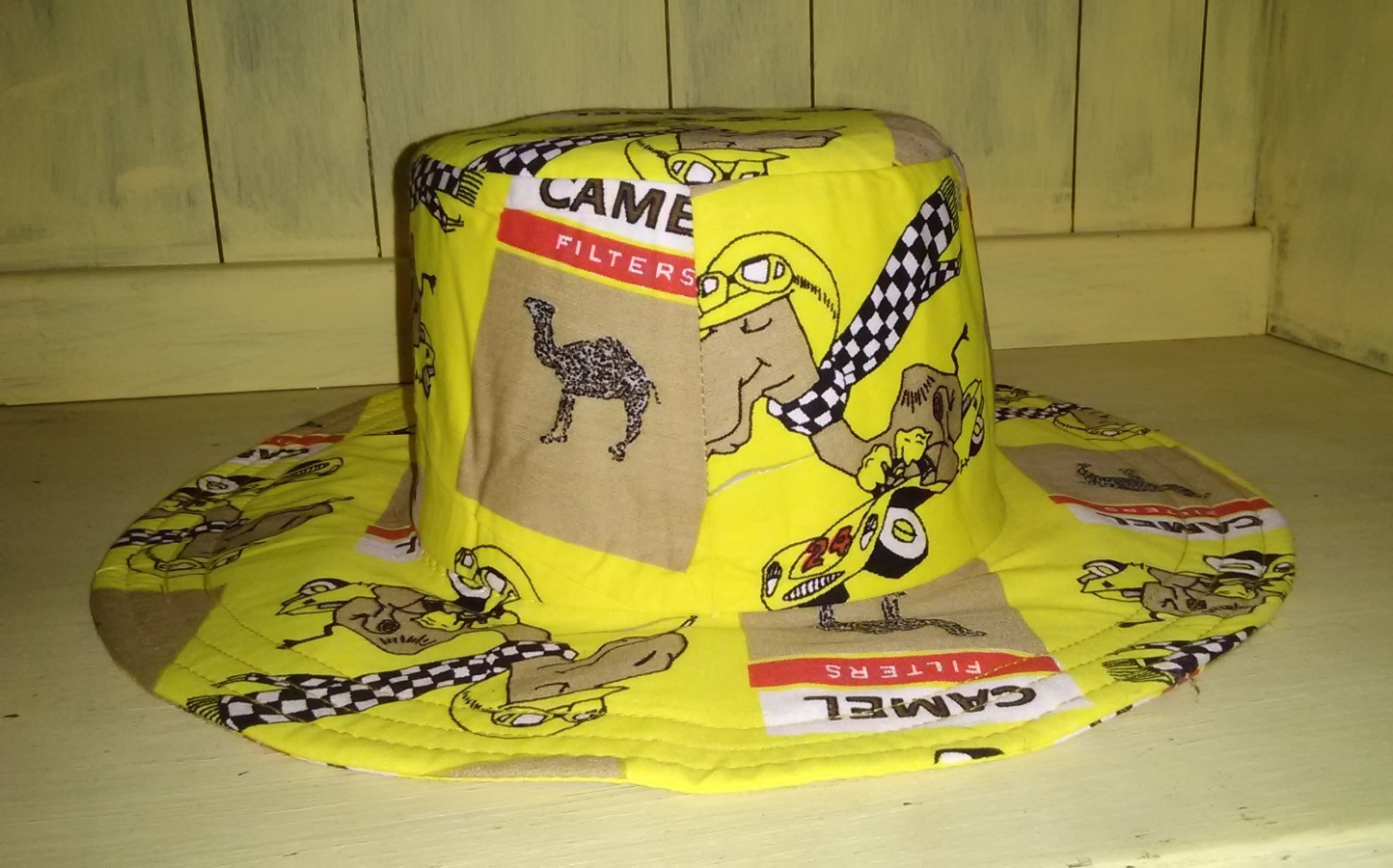 1970s Vintage Camel Cigarettes Hat Floppy Beach Hat NEW PRISTINE JOE CAMEL