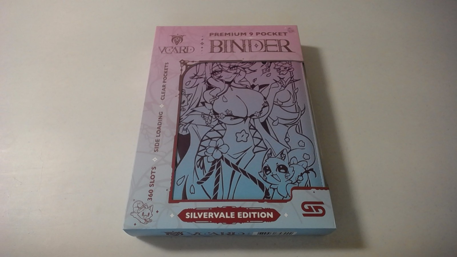 Gamersupps VCard Silvervale Edition Premium 9 Pocket Binder Holds 360 Cards RARE