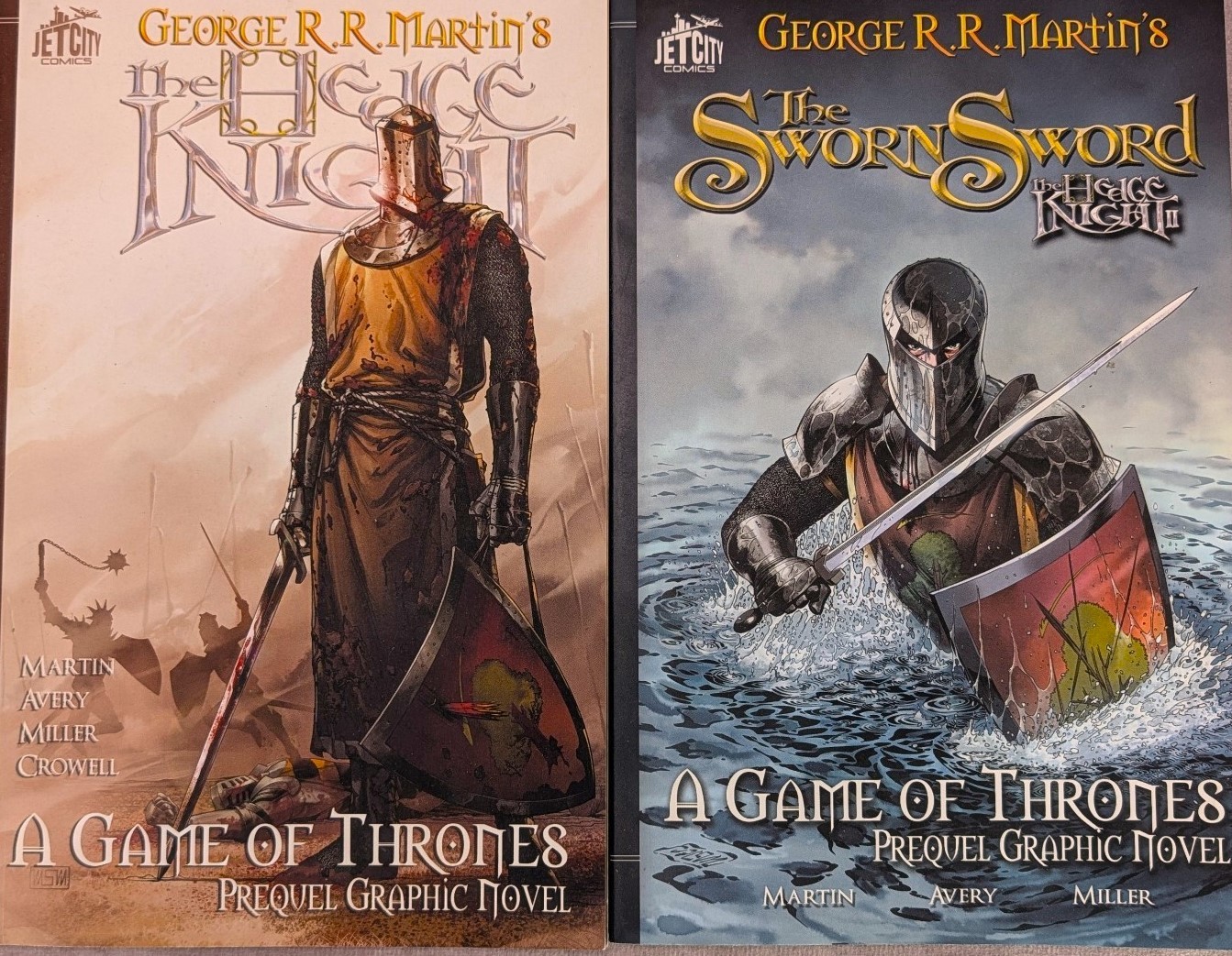 The Hedge Knight & The Sworn Sword Graphic Novel Paperbacks By George RR Martin