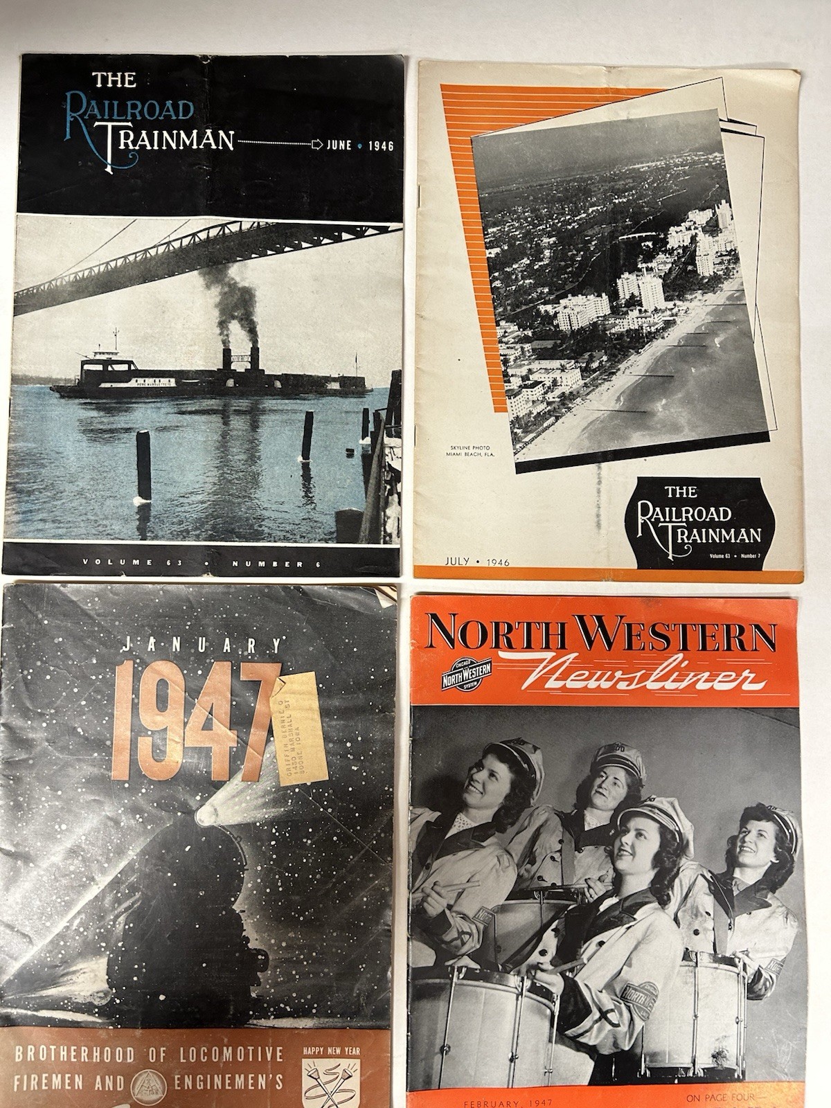 Group Lot of 5 Railroad Publications 1940s