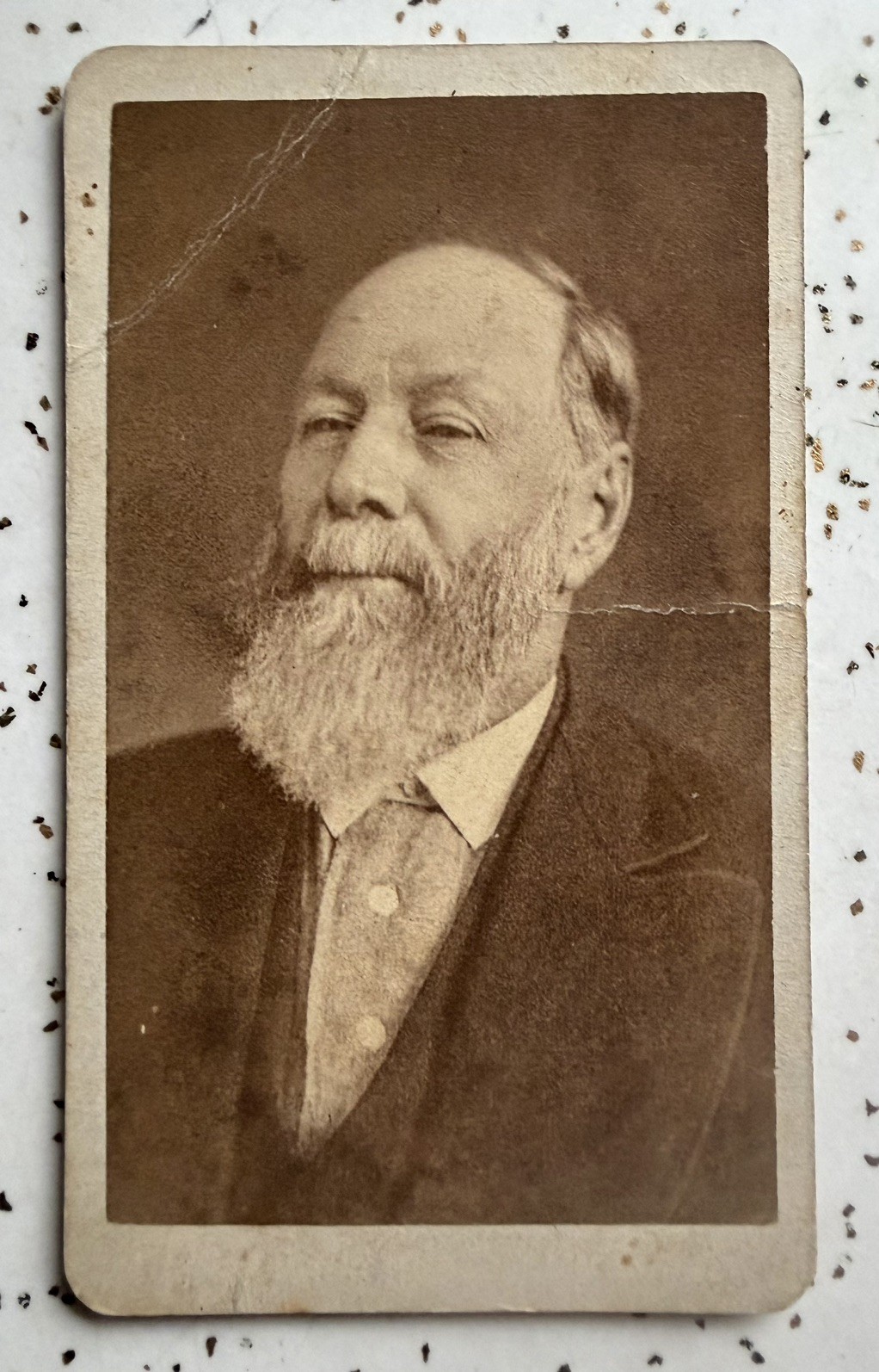 Antique Cabinet Card Photograph Man Colonel Houghton Michigan 19th Century 