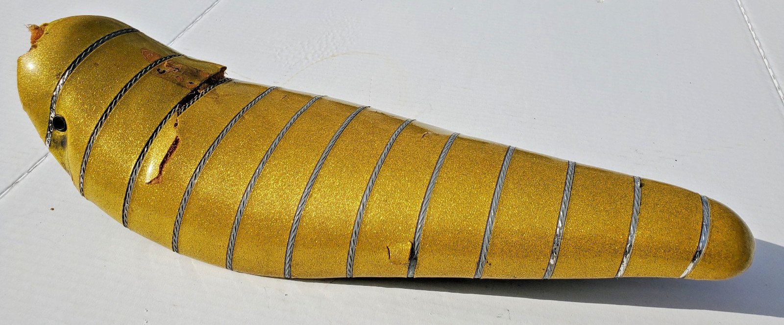 Vtg Schwinn Stingray Deluxe Fastback Banana Seat Pan Bicycle Yellow 1970\'s Style