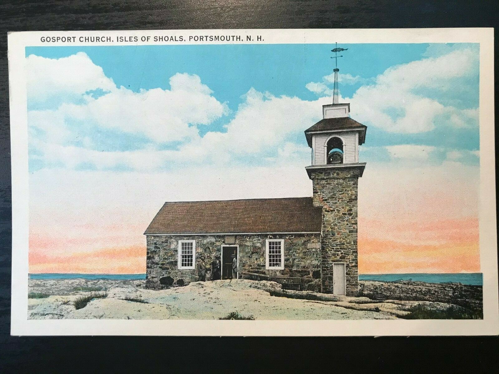 Vintage Postcard 1915-1930 Gosport Church Isle of Shoals Portsmouth N.H.