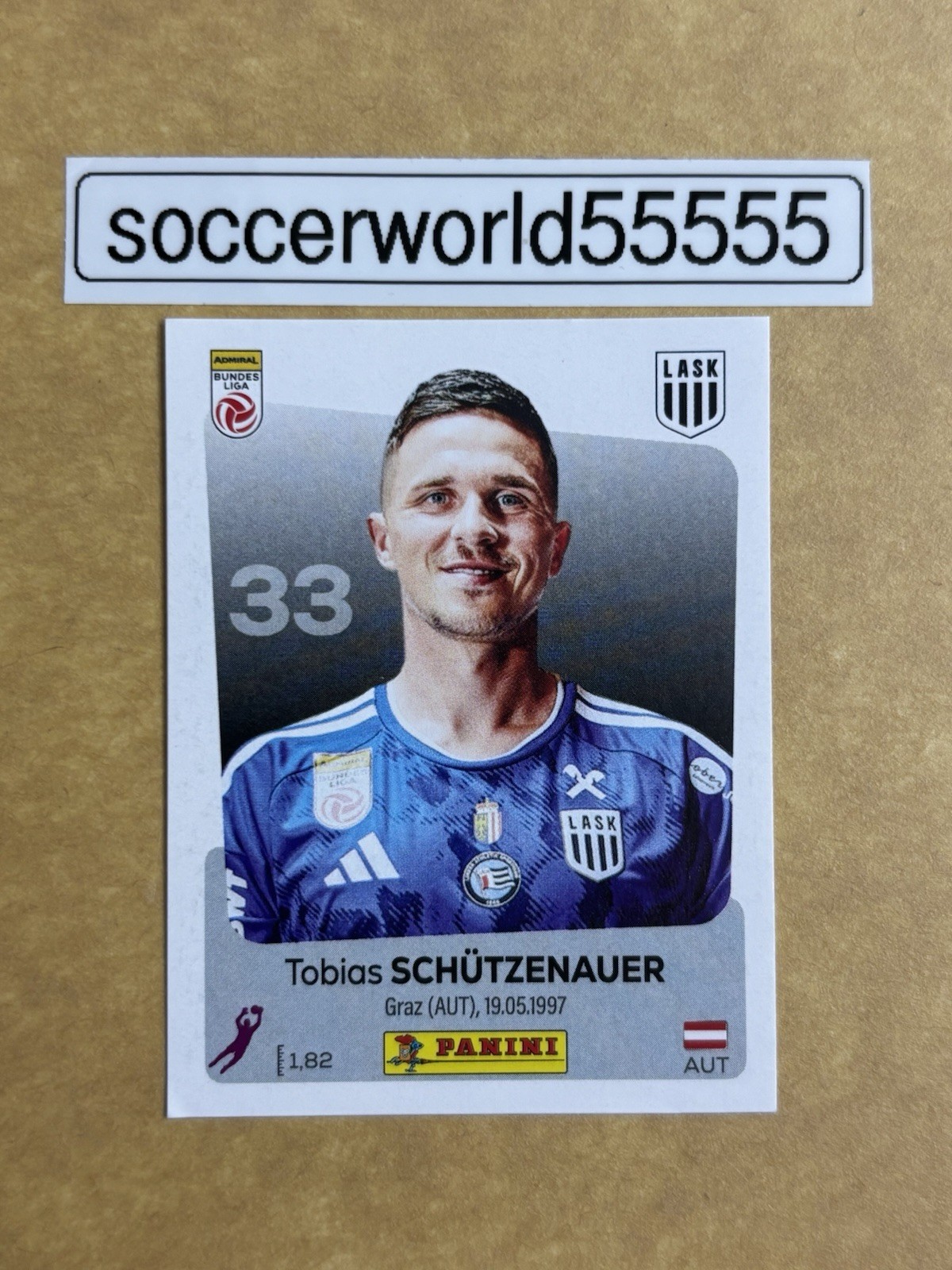 Panini Austrian Bundesliga 2026/27 - sticker no. 23 - Tobias Schutzauer