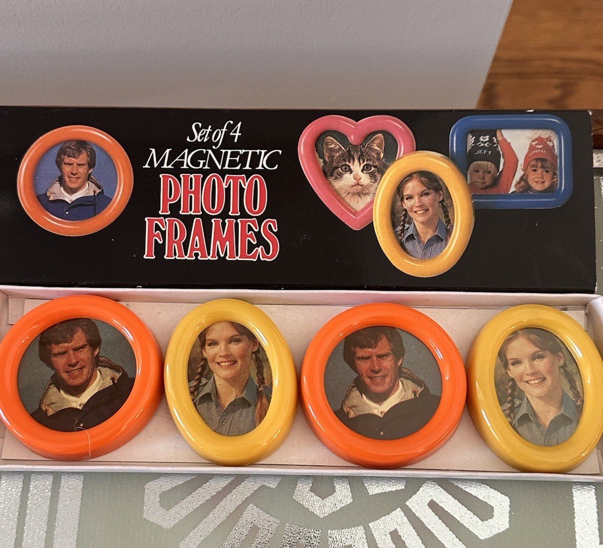 Magnetic Frames 80s Decor 1983 W.A. Stratford CT NOS Factory Error Stellar RARE