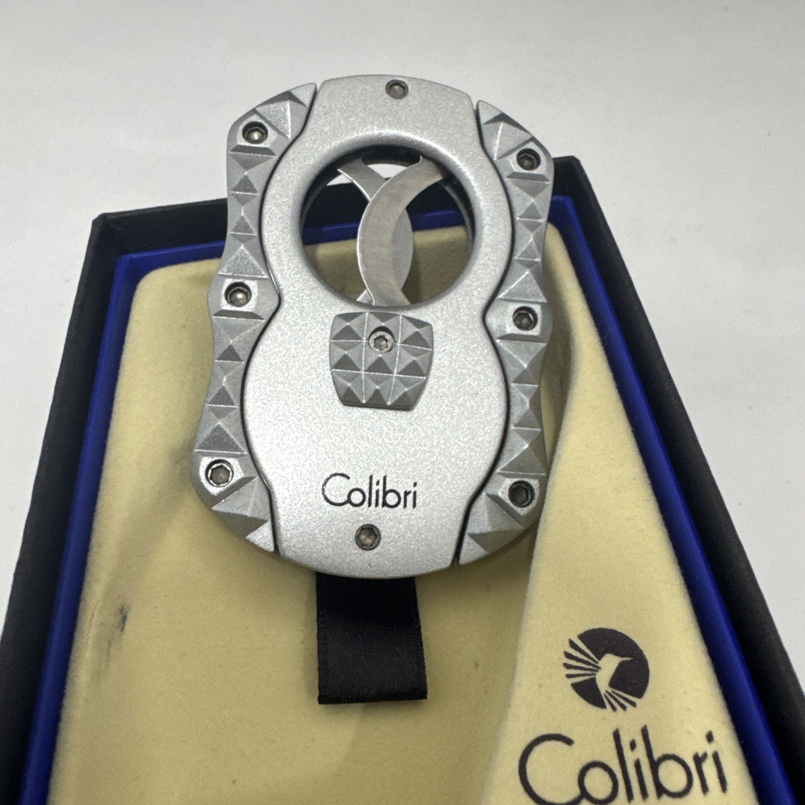 Colibri Quasar Cut Guillotine Cigar Cutter - Silver - New