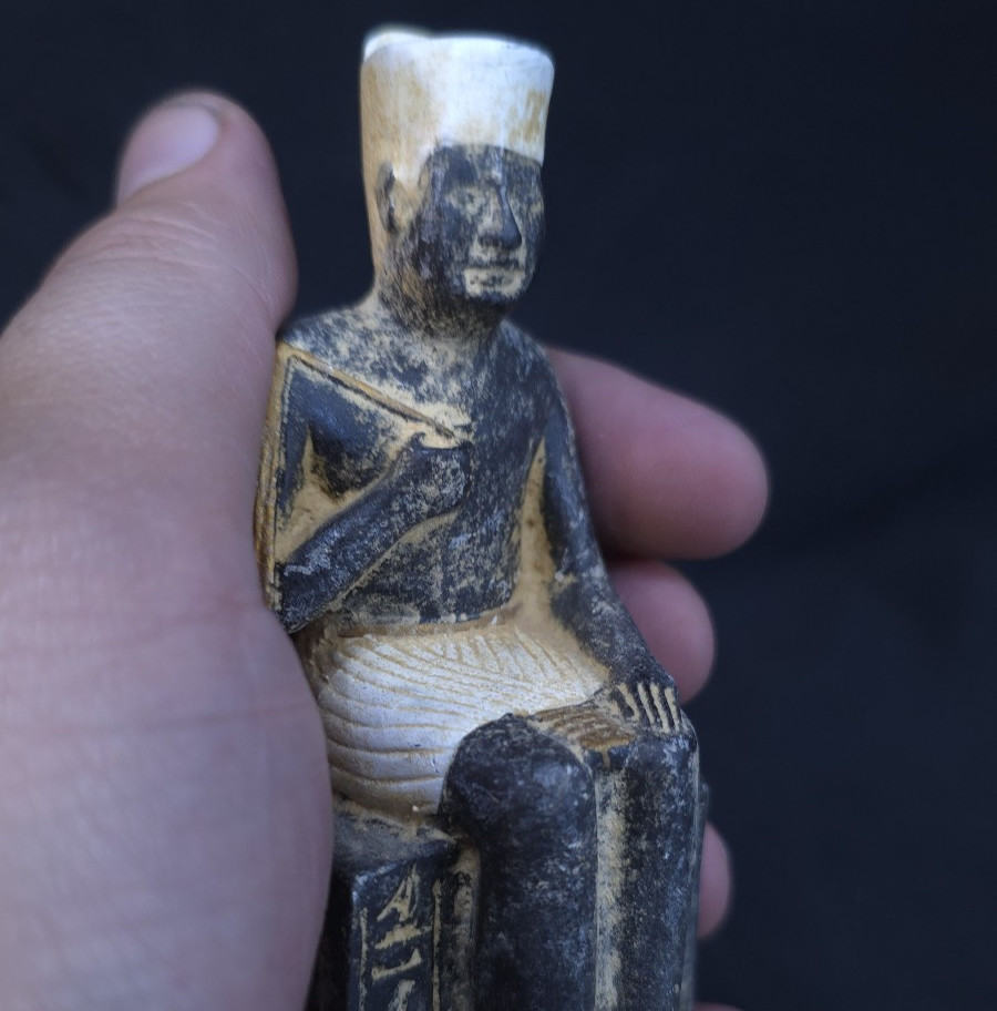 RARE Egyptian Artifacts Of Authentic Pharaonic Statue Egyptian Phataoh Khufu BC