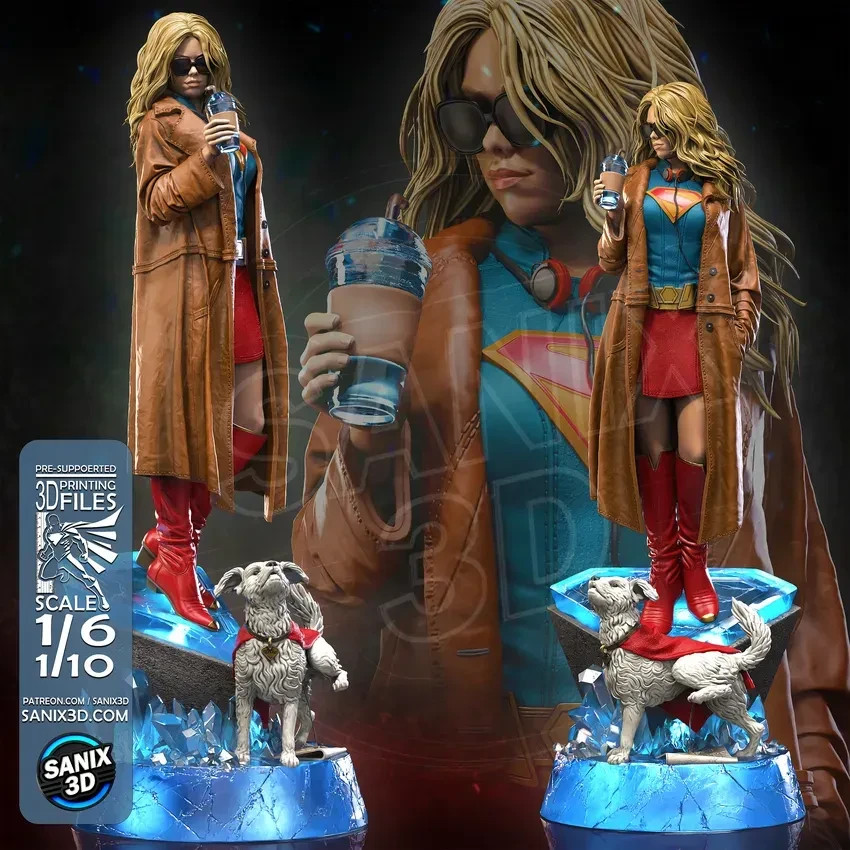 Supergirl | Milly Alcock‑Inspired Street Style | UNPAINTED | 1/6 Scale Resin Kit