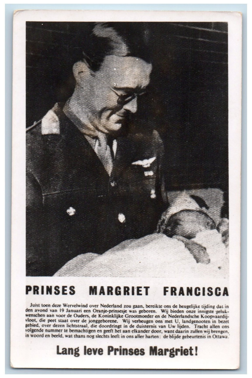 Netherlands Postcard Baby Princess Margriet Francisca Were Born c1940\'s
