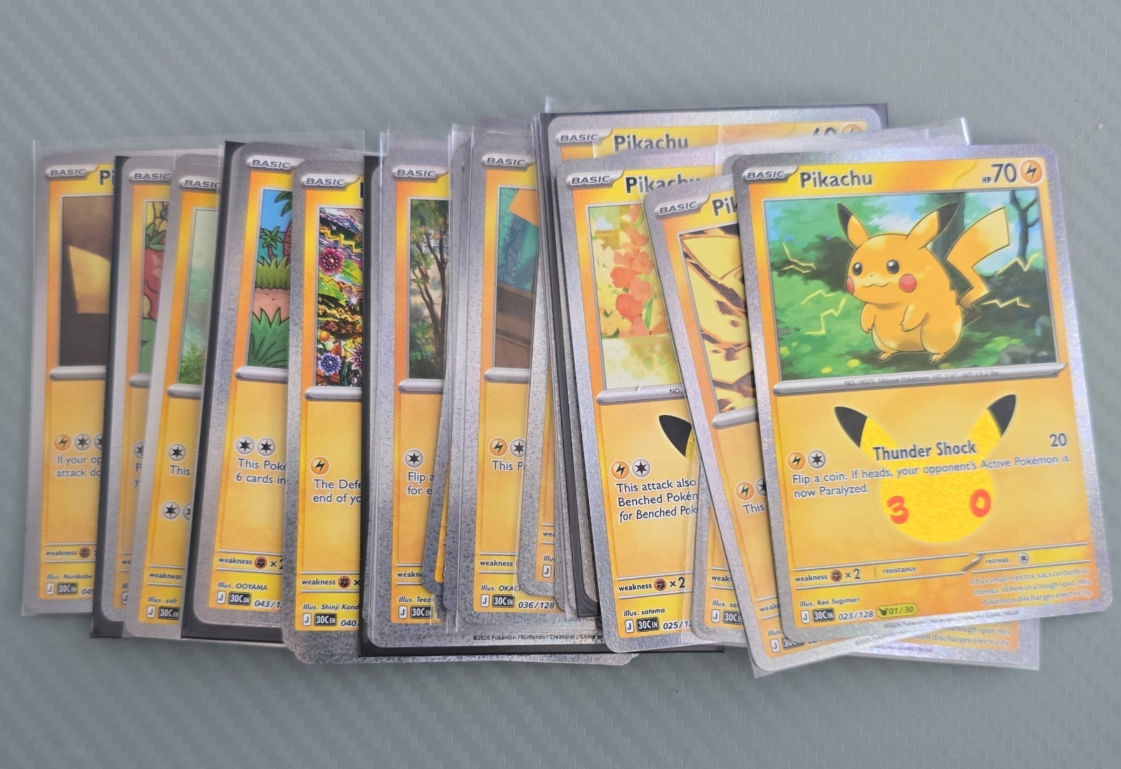 Pokemon 30th Celebration CHOOSE YOUR CARD Pikachu #1-30