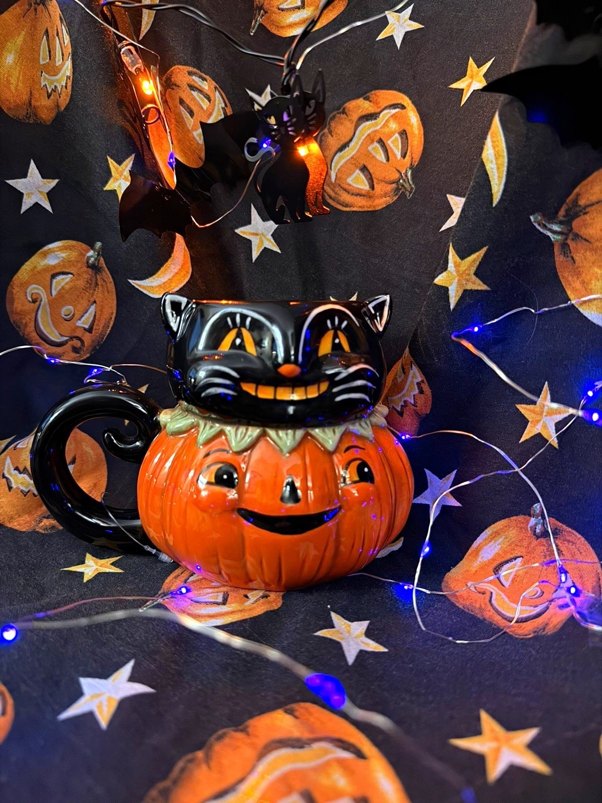 Johanna Parker Halloween Cat & Pumpkin Mug - Halloween 2026