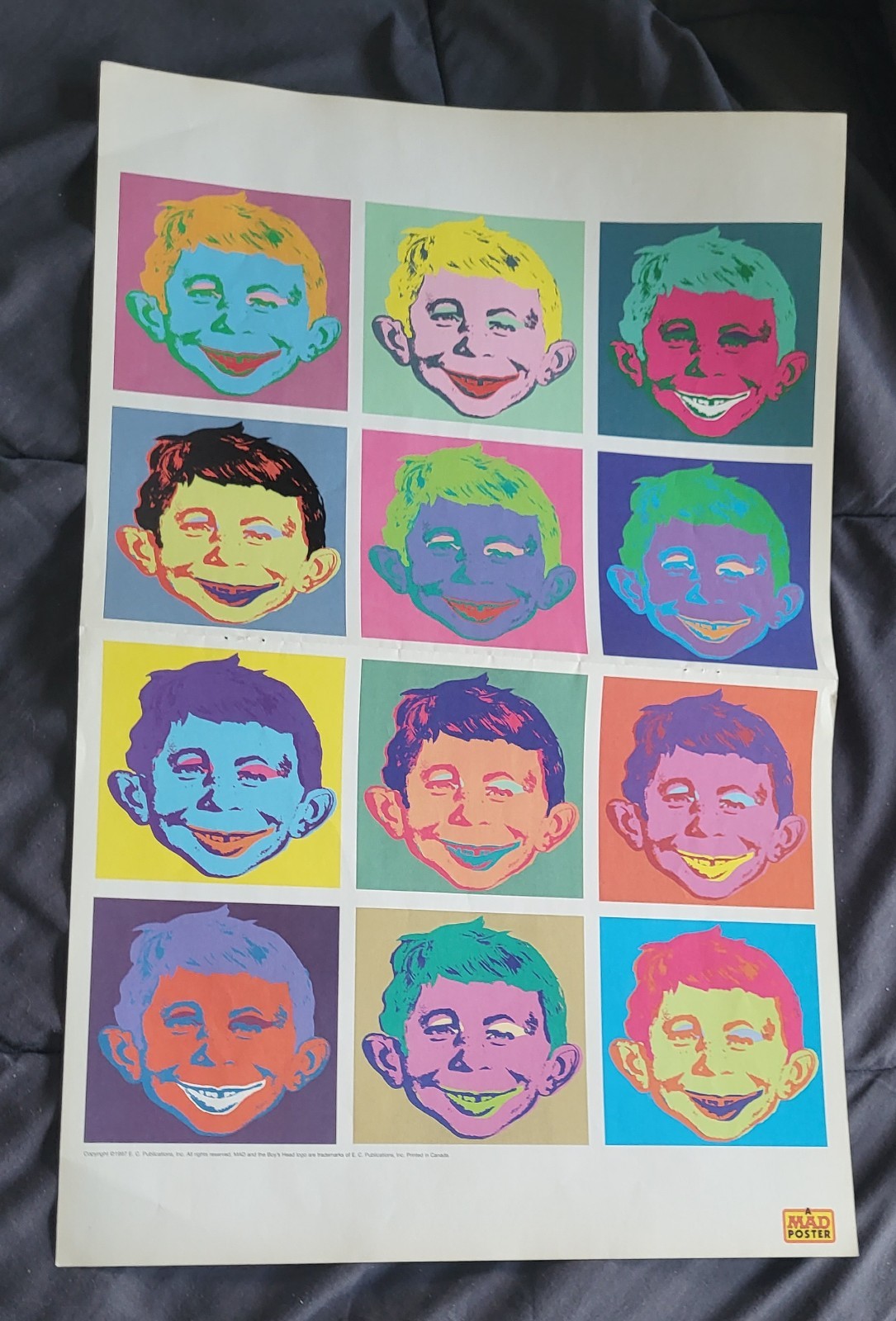 Mad Magazine Poster # 5 Alfred E. Neuman Andy Warhol Pop Art Style Making Movie
