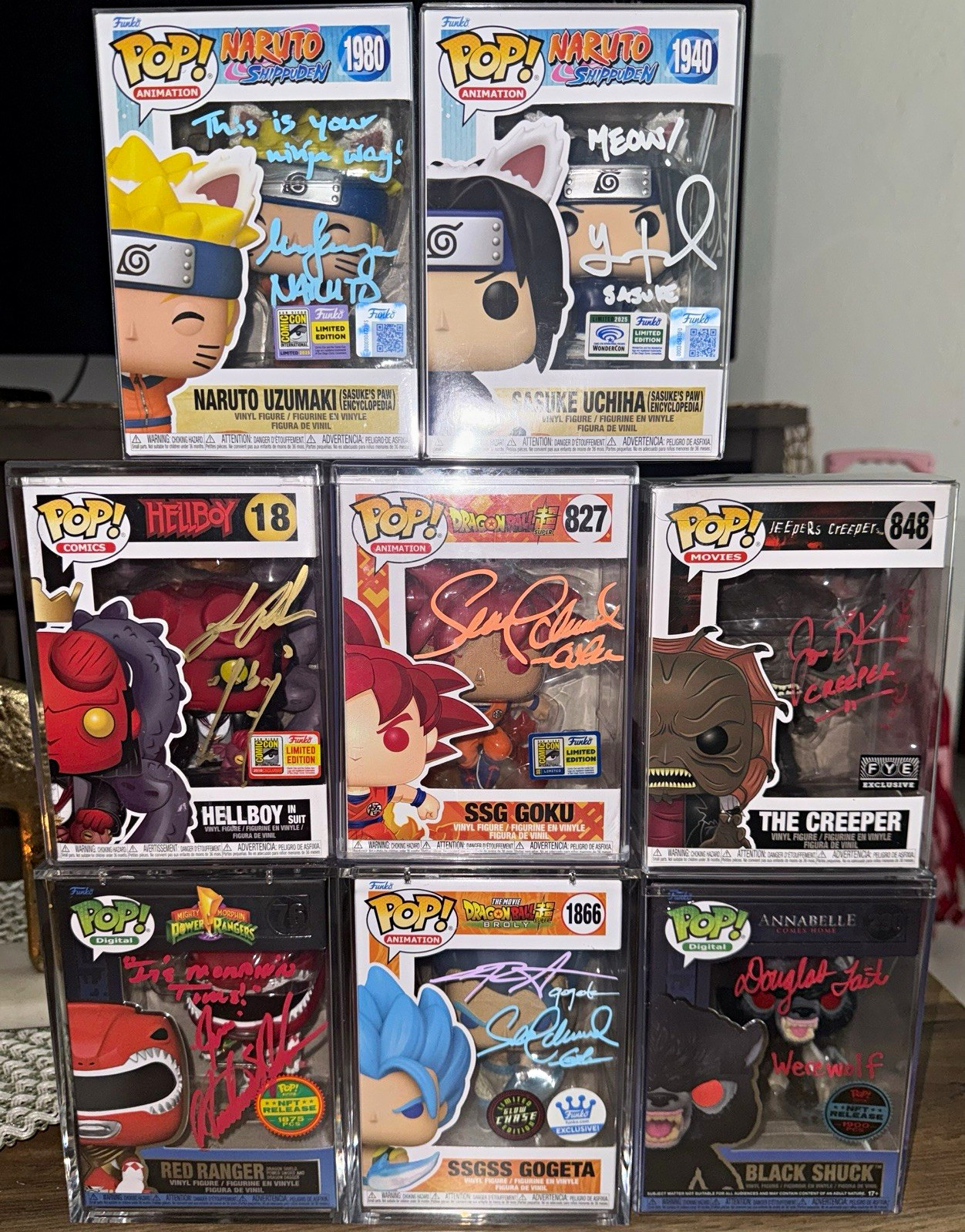Funko Pop Autograph signed Lot