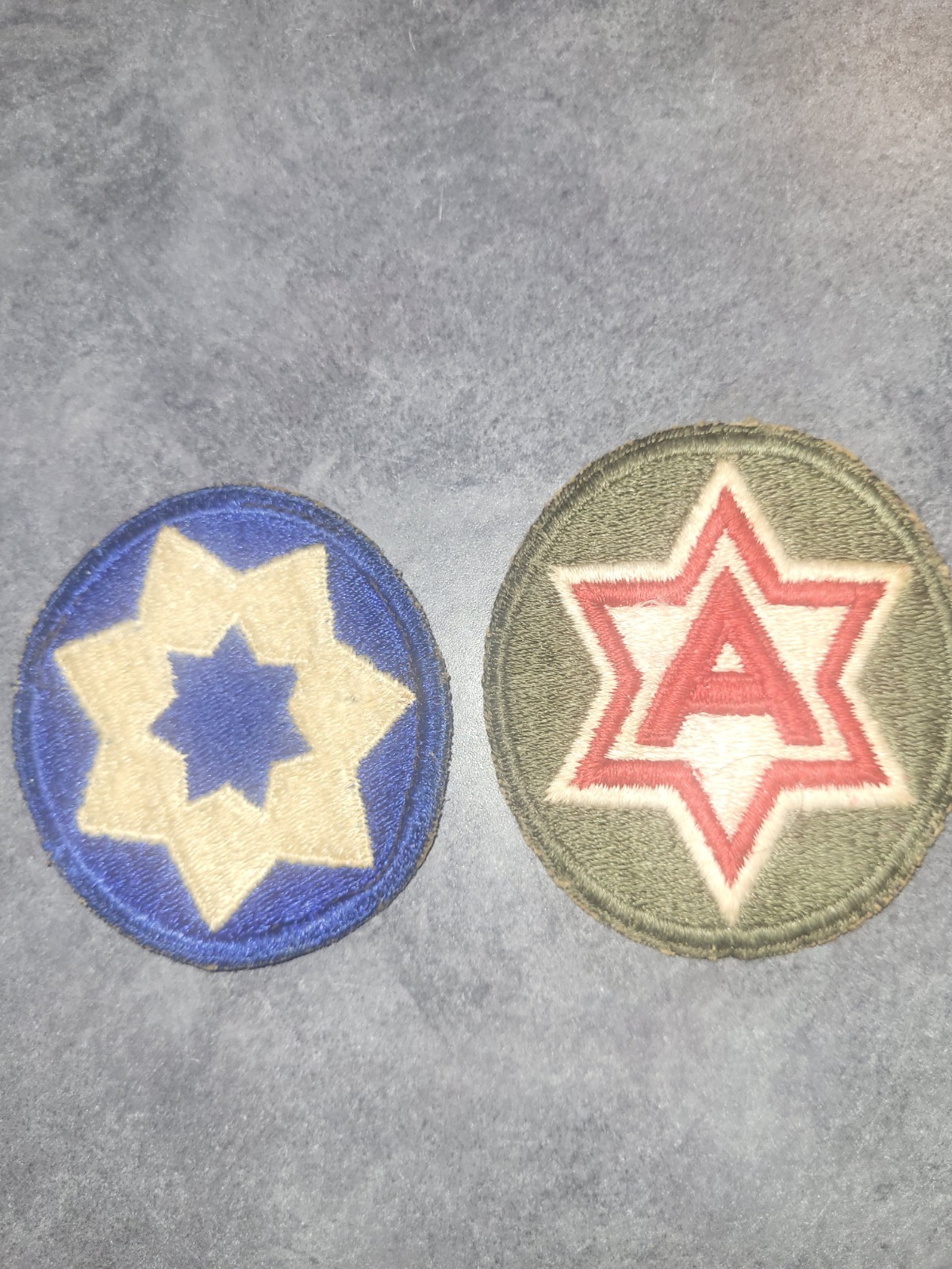 WW11 US Army 7th Service Command Patch - WW11 US Army 6th Service Patch