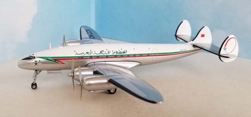 Aeroclassics Royal Air Maroc Lockheed L-749 CN-CCN Diecast 1/200 Model Airplane