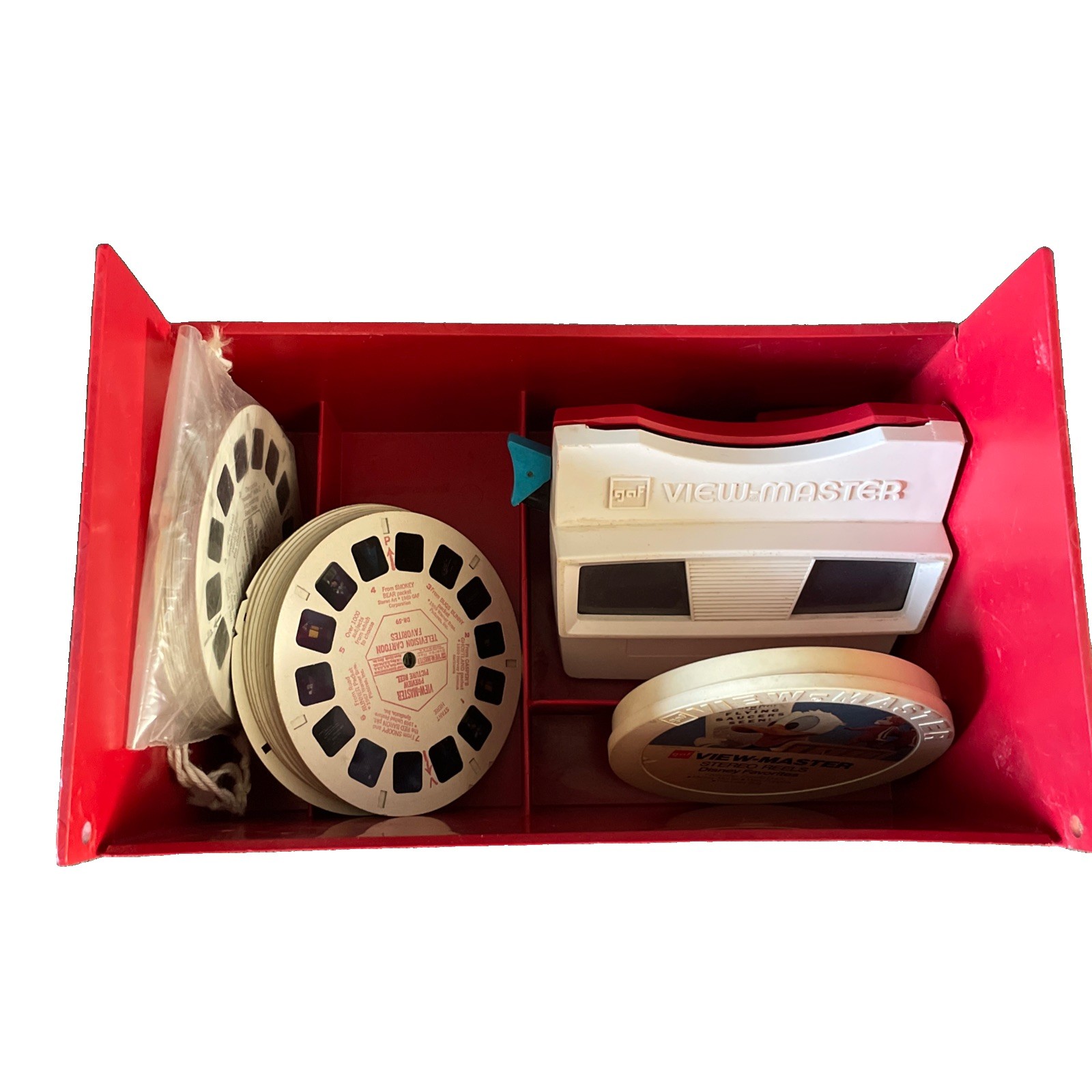 Vintage 3D View-Master Viewer Collector's Case W/ 36 Reels