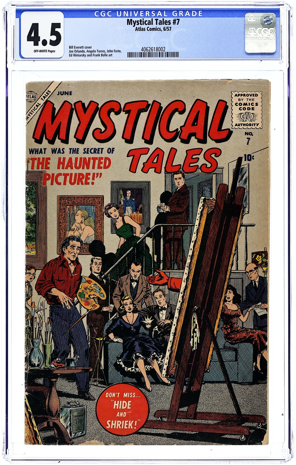 Mystical Tales #7 CGC 4.5 1957 4062618002