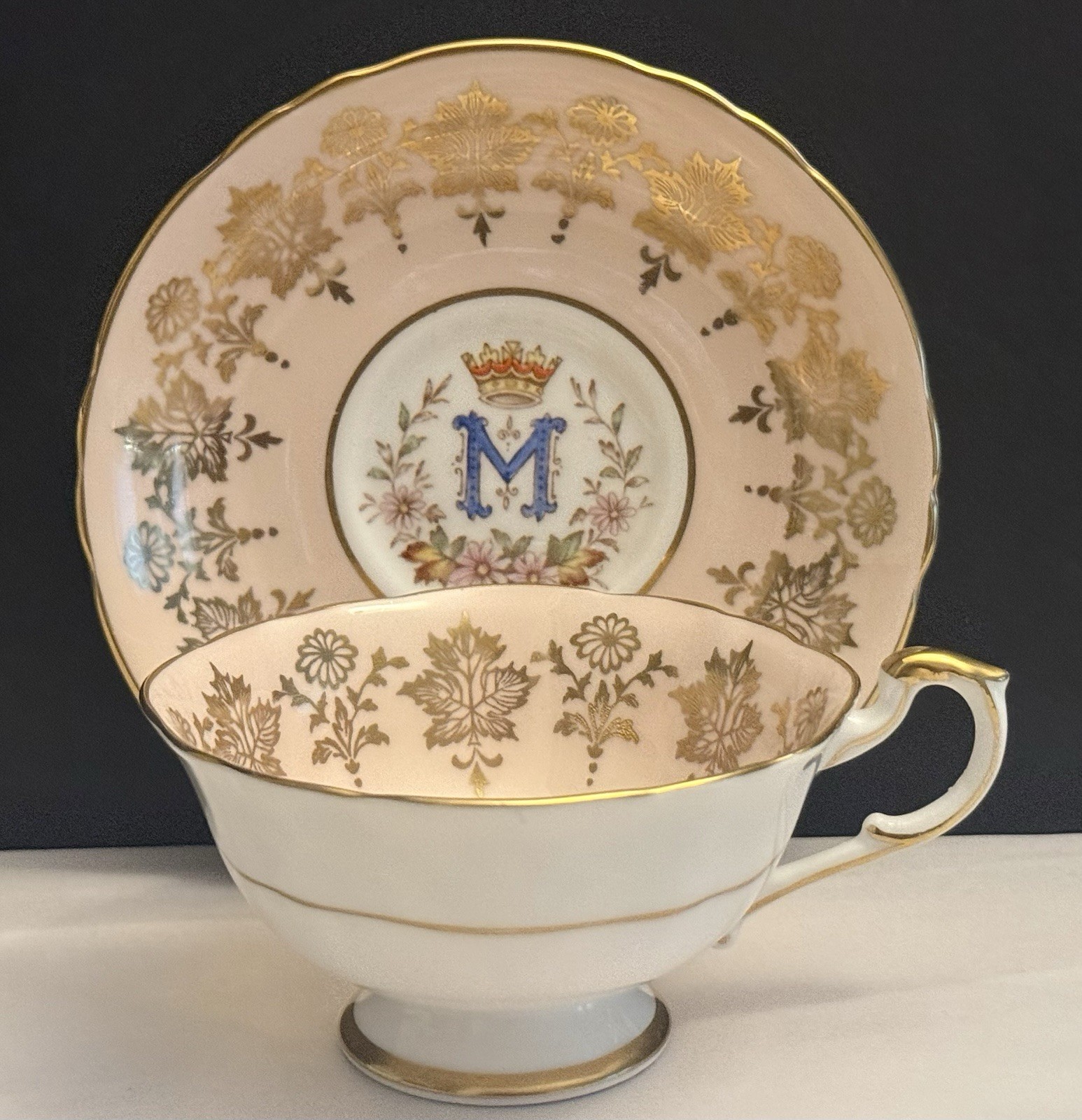 Paragon HRH Princess Margaret Canada Visit Teacup & Saucer Fine Bone China 1958